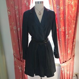 Ralph Lauren Denim and Faux Leather Dress